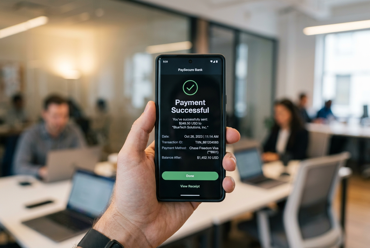Bezpieczna transakcja Direct Carrier Billing na smartfonie